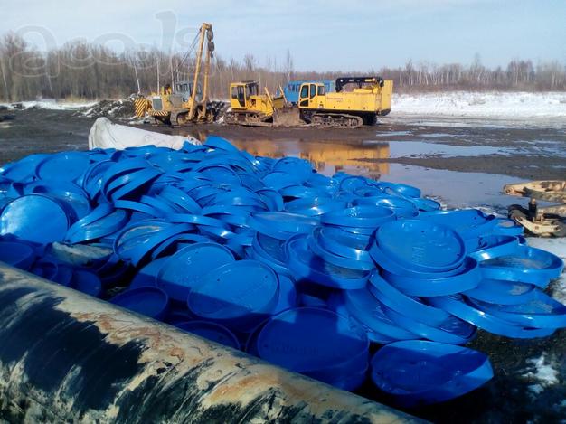 Крышки пластиковые газпром бу